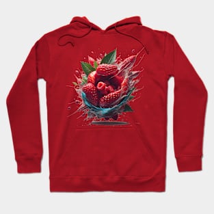 Exploding raspberry Hoodie